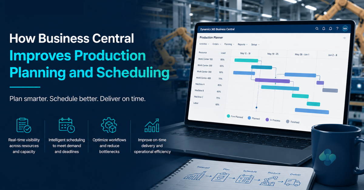 How Business Central Improves Production Planning and Scheduling